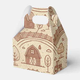 Farm, Barn and Tractor Favor Boxes