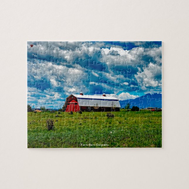Farm Barn Colorado Jigsaw Puzzle (Horizontal)