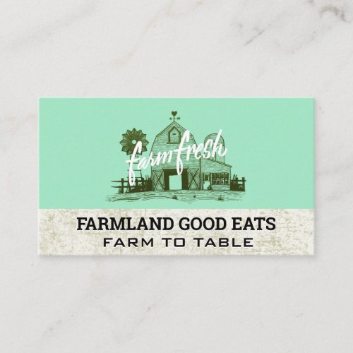 Farm Barn  Home Grown Business Card