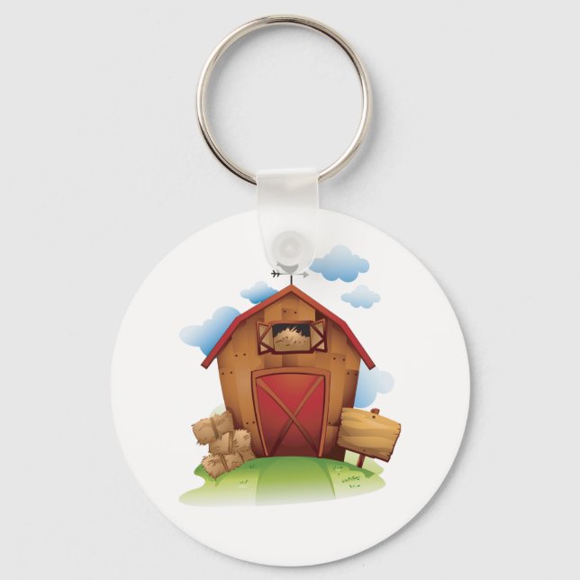 Farm Barn Keychain (Front)