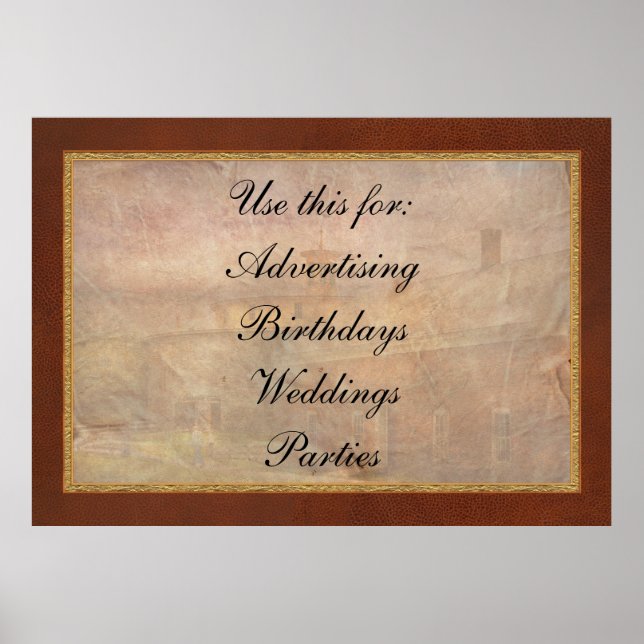 Farm - Barn - Shaker Barn Poster (Front)