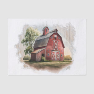 Farm Barn Tissue Paper