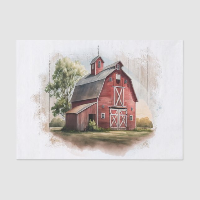 Farm Barn Tissue Paper (Front)