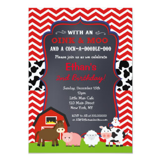 farm birthday invitations