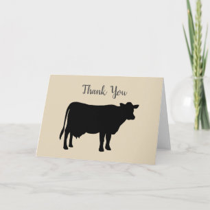 Farm Barnyard Farmhouse Birthday Party Thank You Card