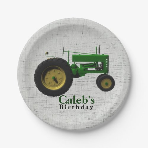 Farm Barnyard Tractor Birthday Party Custom Paper Plates