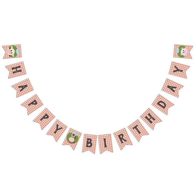 Farm Birthday Bunting Bunting Flags (All)
