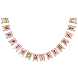 Farm Birthday Bunting Flags