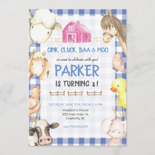 Farm Birthday Invitation