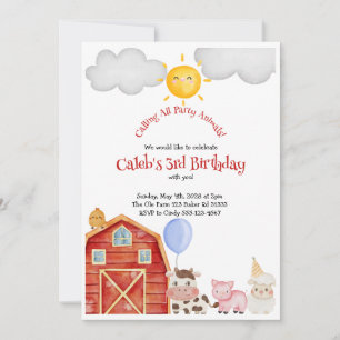 Farm Birthday Invitation