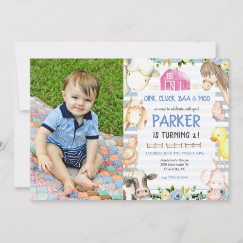Farm Birthday Invitation