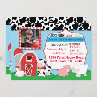 Farm Birthday Invitation