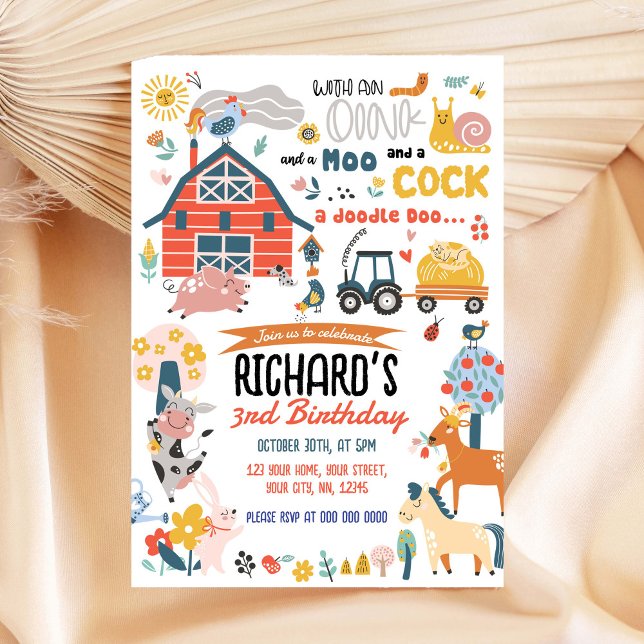 Farm Birthday Party Invitation (Creator Uploaded)