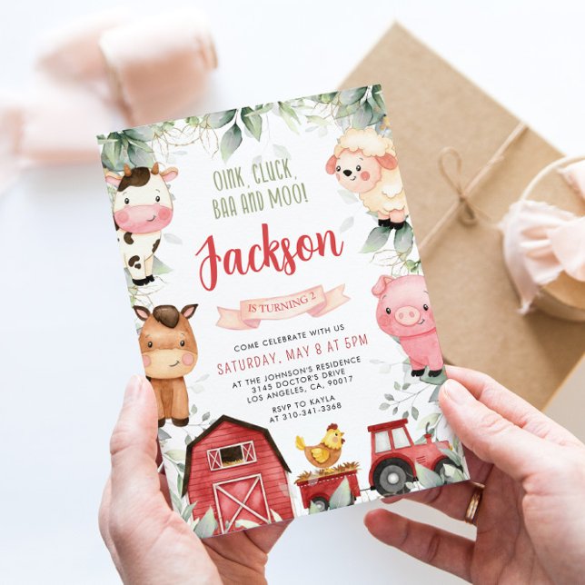 Farm Birthday Party Invitation (Creator Uploaded)