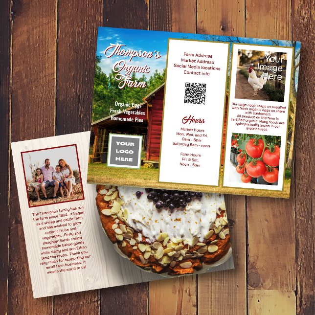Farm Business Brochure QR code Photos About Flyer (Creator Uploaded)