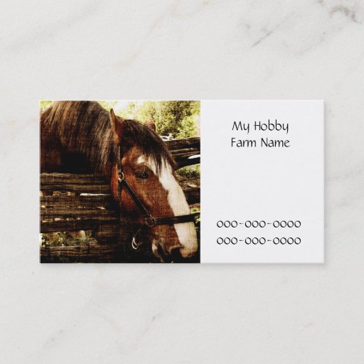 Customizable Farm business card template