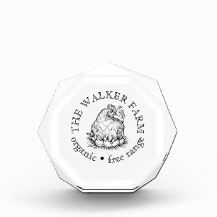 Farm Business Logo Promotional Branding Acrylic Award