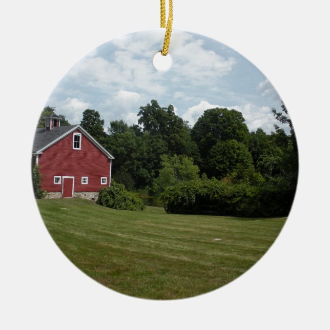 farm ceramic ornament (Front)