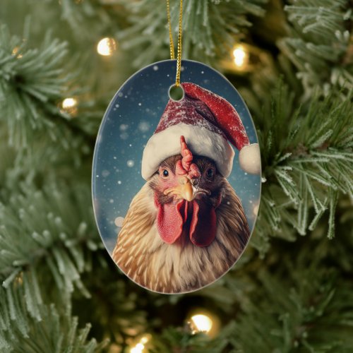 Farm Chicken Animal Kawaii Cute Pet Lover Gift Ceramic Ornament