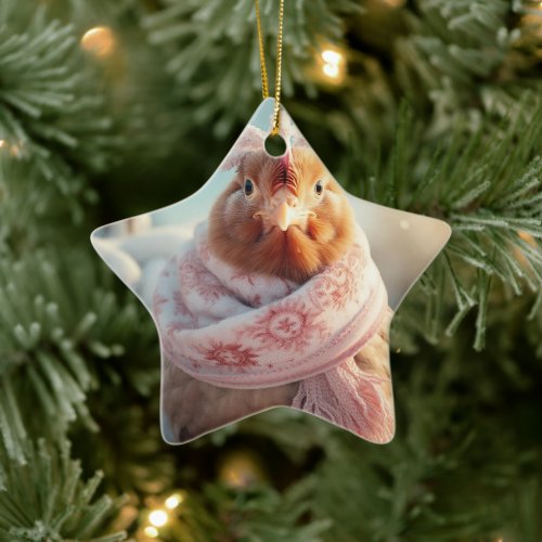 Farm Chicken Animal Kawaii Cute Pet Lover Gift Ceramic Ornament