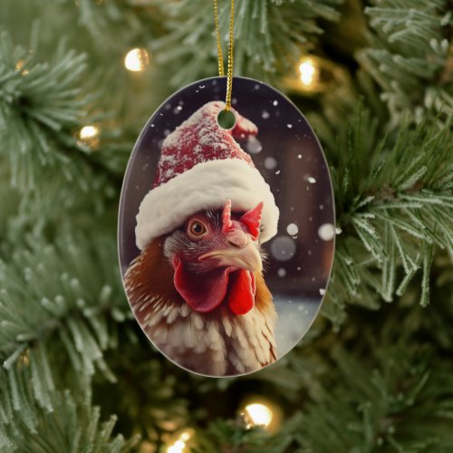 Farm Chicken Animal Kawaii Cute Pet Lover Gift Ceramic Ornament