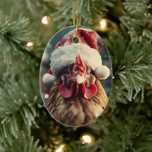 Farm Chicken Animal Kawaii Cute Pet Lover Gift Ceramic Ornament