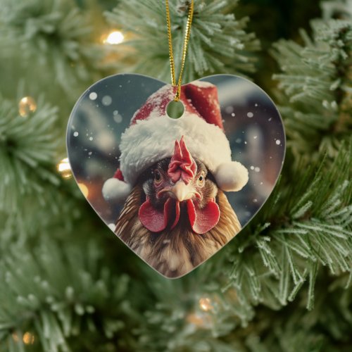 Farm Chicken Animal Kawaii Cute Pet Lover Gift Ceramic Ornament