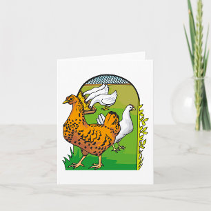 Farm Chickens Card