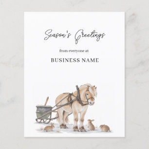 Farm Christmas Thank You Package Insert Business Flyer