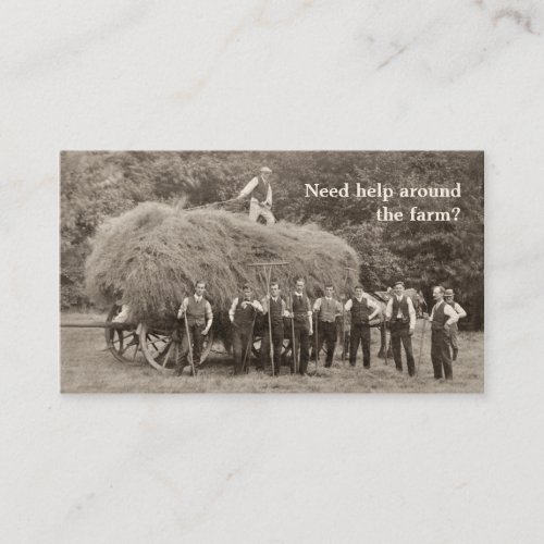 Farm Contractor business card