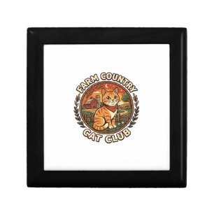 Farm Country Cat Cat Lover Gift - Farm Country Cat Box
