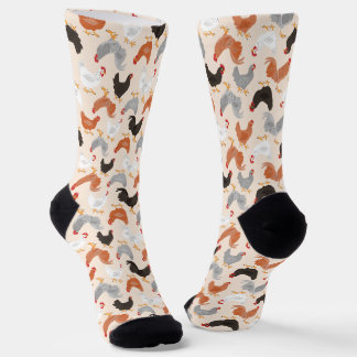 Farm Country Chickens Socks