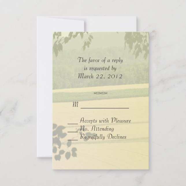Farm / Country RSVP Card (Front)