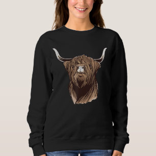 Farm Cow Breeders Animal Farmer Scottish Highland Sweatshirt