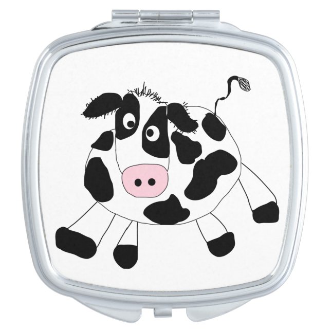 Farm Cow Compact Mirror (Front)