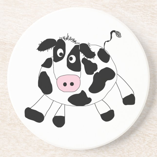 Farm Cow Drink Coaster (Front)