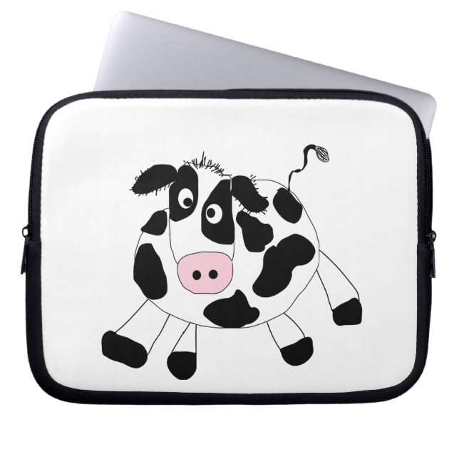 Farm Cow Laptop Sleeve (Front)