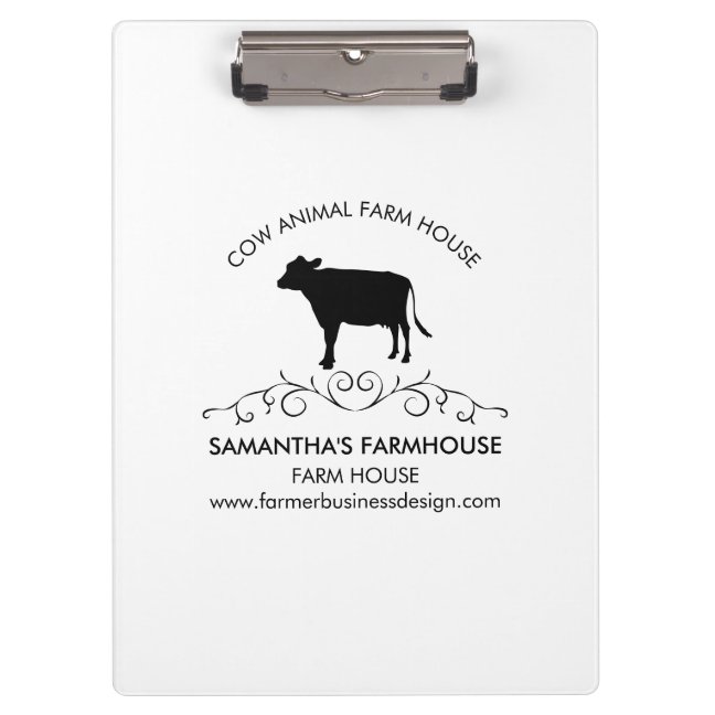Farm Cow Premium Clipboard
