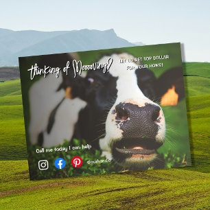 farm cow referral real estate marketing sell postc postcard