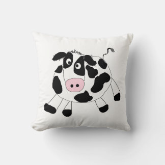 Farm Cow Throw Pillow