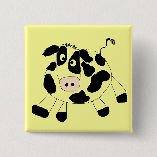 Farm Cow Tshirts and Gifts Button (Front)