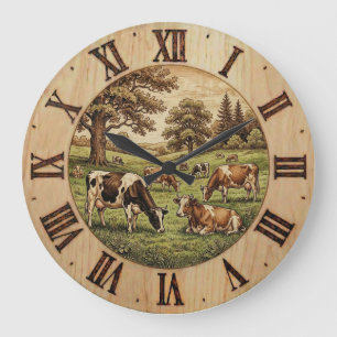 Farm Cow - Wall Clock