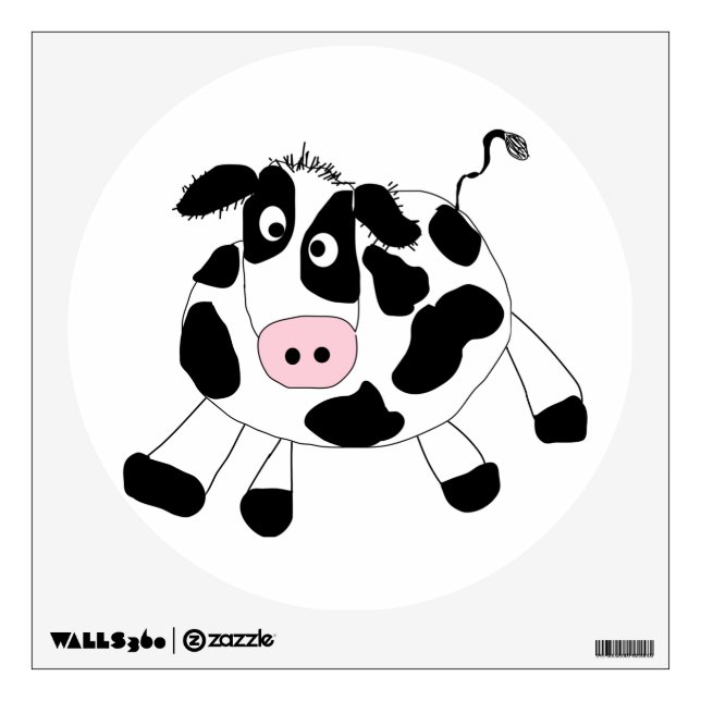 Farm Cow Wall Sticker (Front)