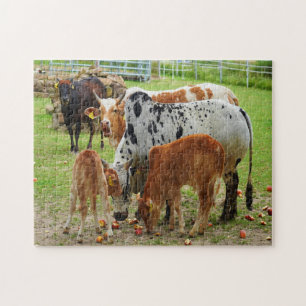 Farm cows jigsaw puzzle