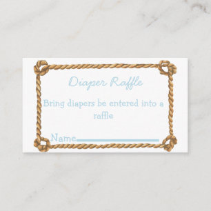 farm Diaper Raffle ticket Enclosure Card