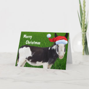 Farm Donkey Merry Christmas Holiday Card