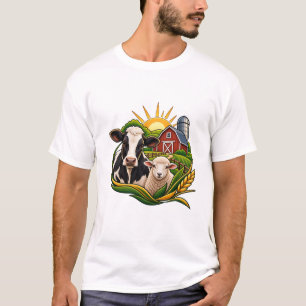 Farm Dream – Cow & Sheep Farm T-Shirt
