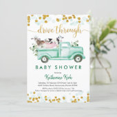 Farm Drive Through Baby Shower Invitation (Standing Front)