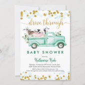 Farm Drive Through Baby Shower Invitation (Front)