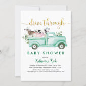 Farm Drive Through Baby Shower Invitation (Front)